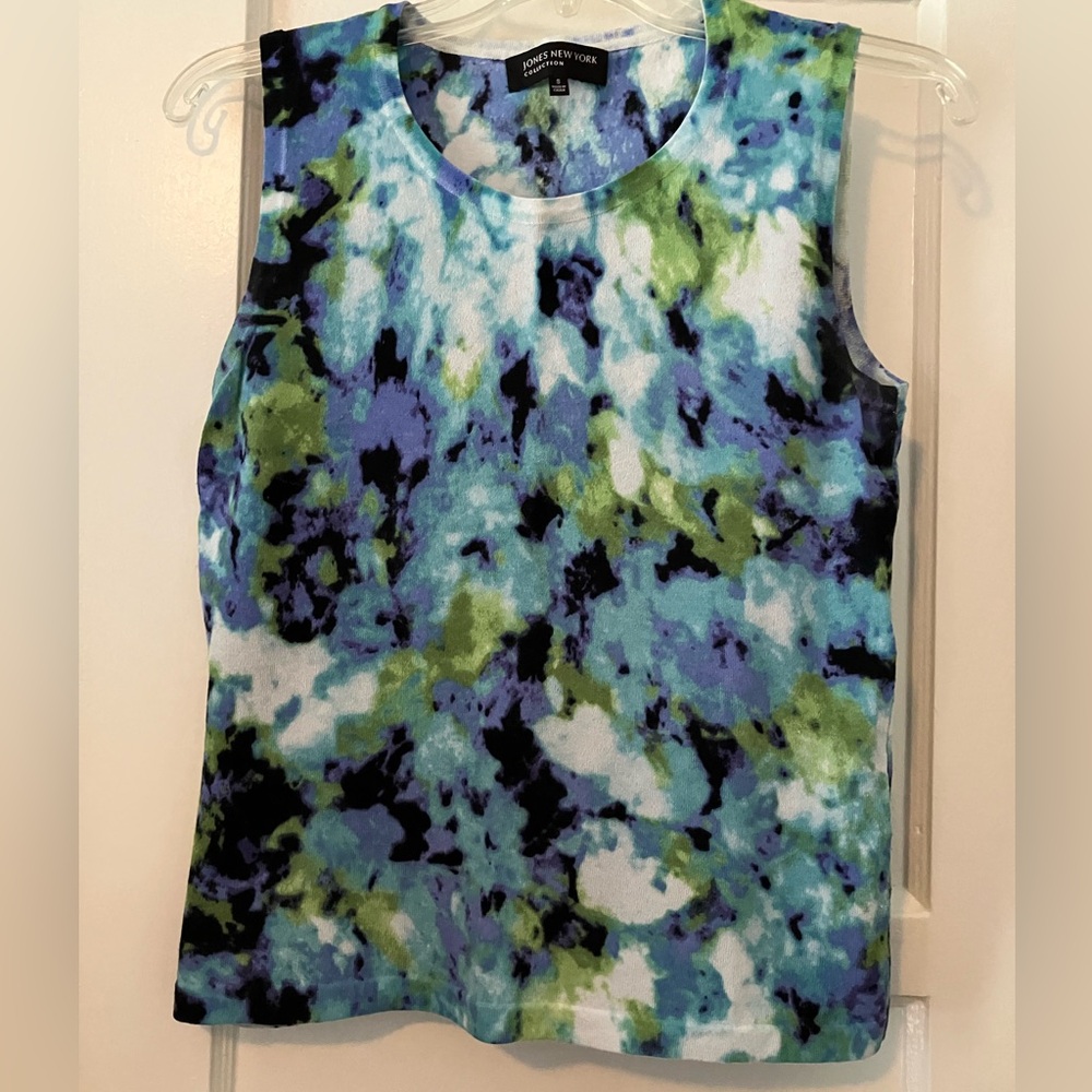 Jones New York Tank Beautiful Abstract Floral